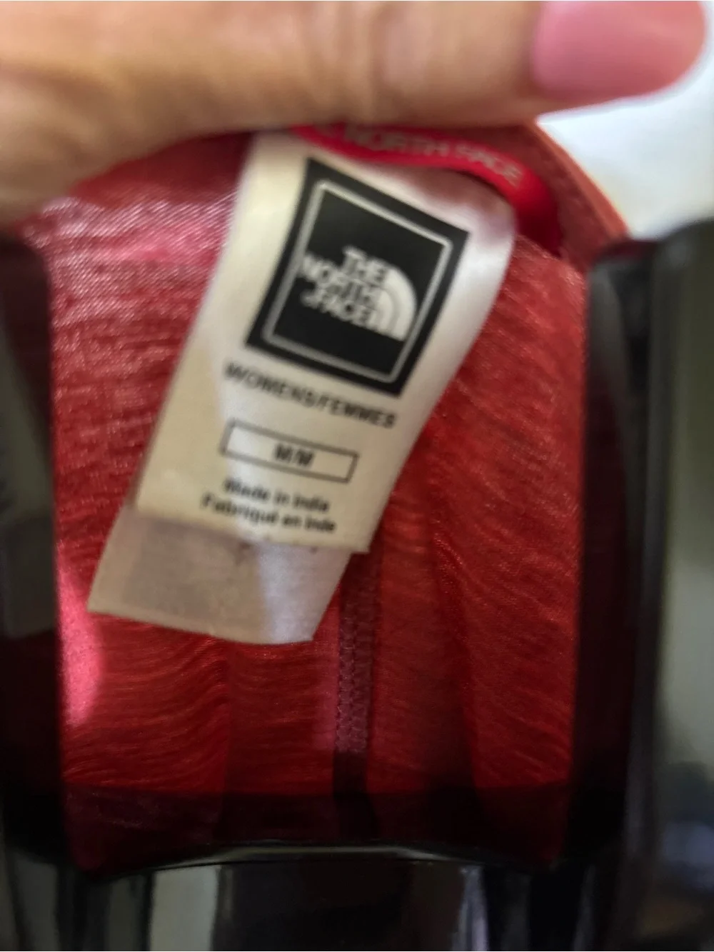 The North Face Rust Red Wrap-Style Midi Dress with Floral Accent - Picture 4 of 7